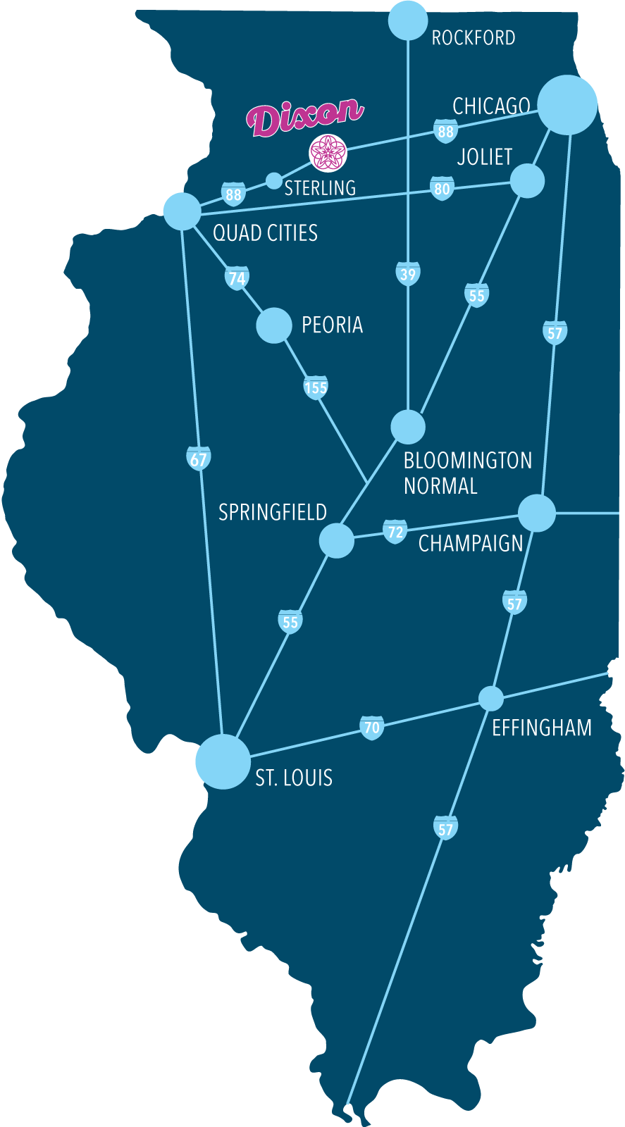 Map of Illinois